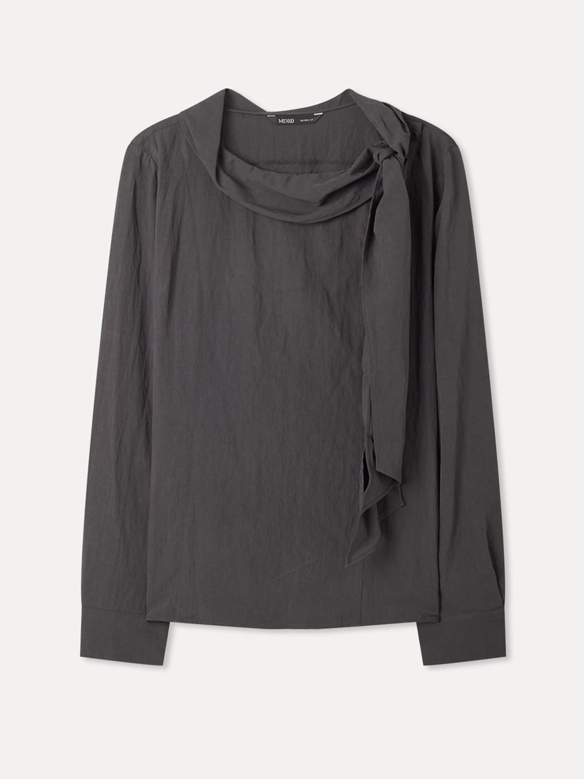 미쏘(MIXXO) 스카프 디테일 블라우스_MIWBLGT21B