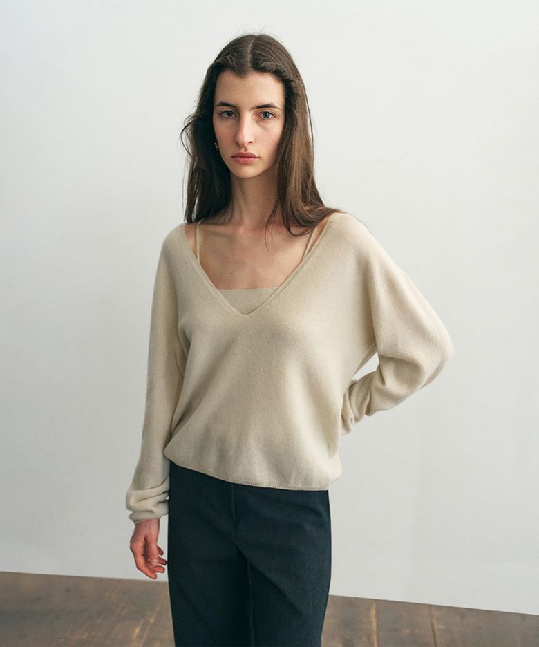 Lene Wool Knit Set_Beige