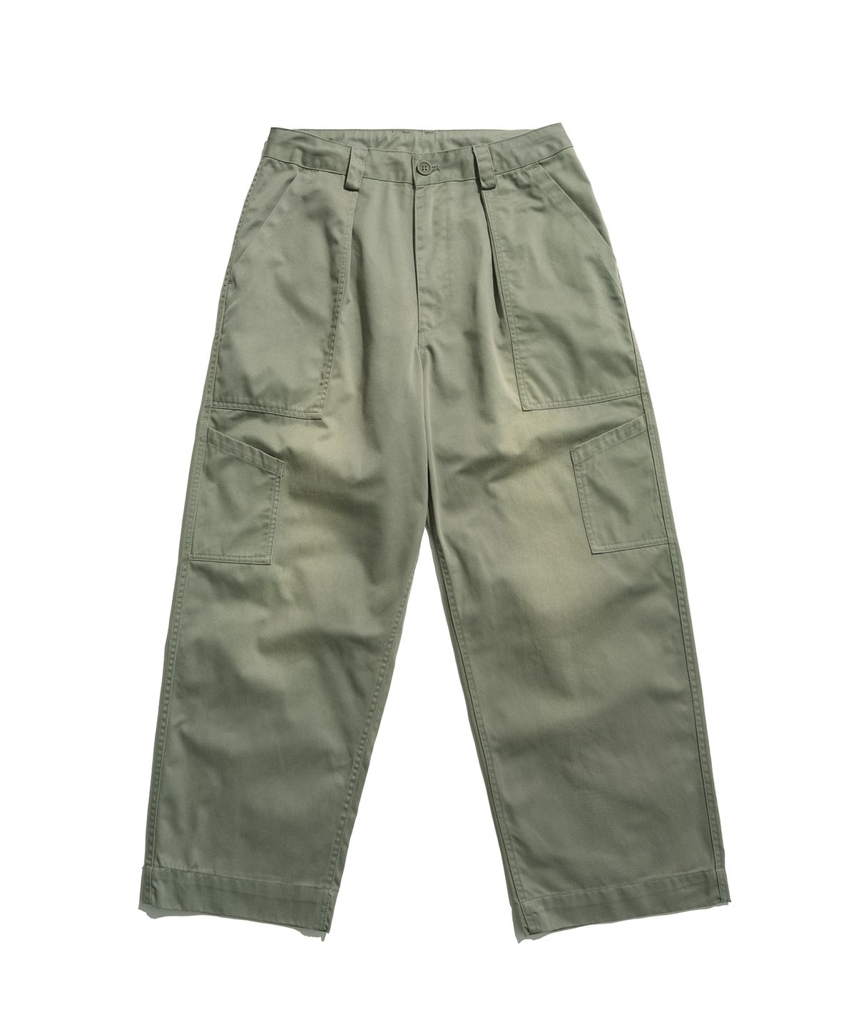 미드업데이트(MIDUPDATE) Single Pleated Utility Trousers_GR