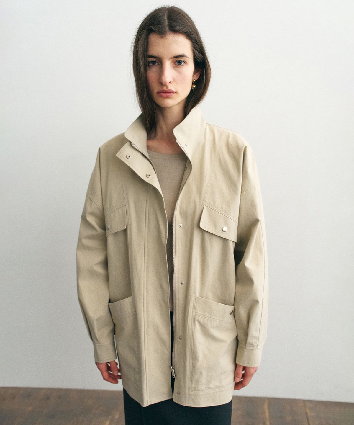 더 릴(THE LILLE) Phase Cotton Jacket_Beige