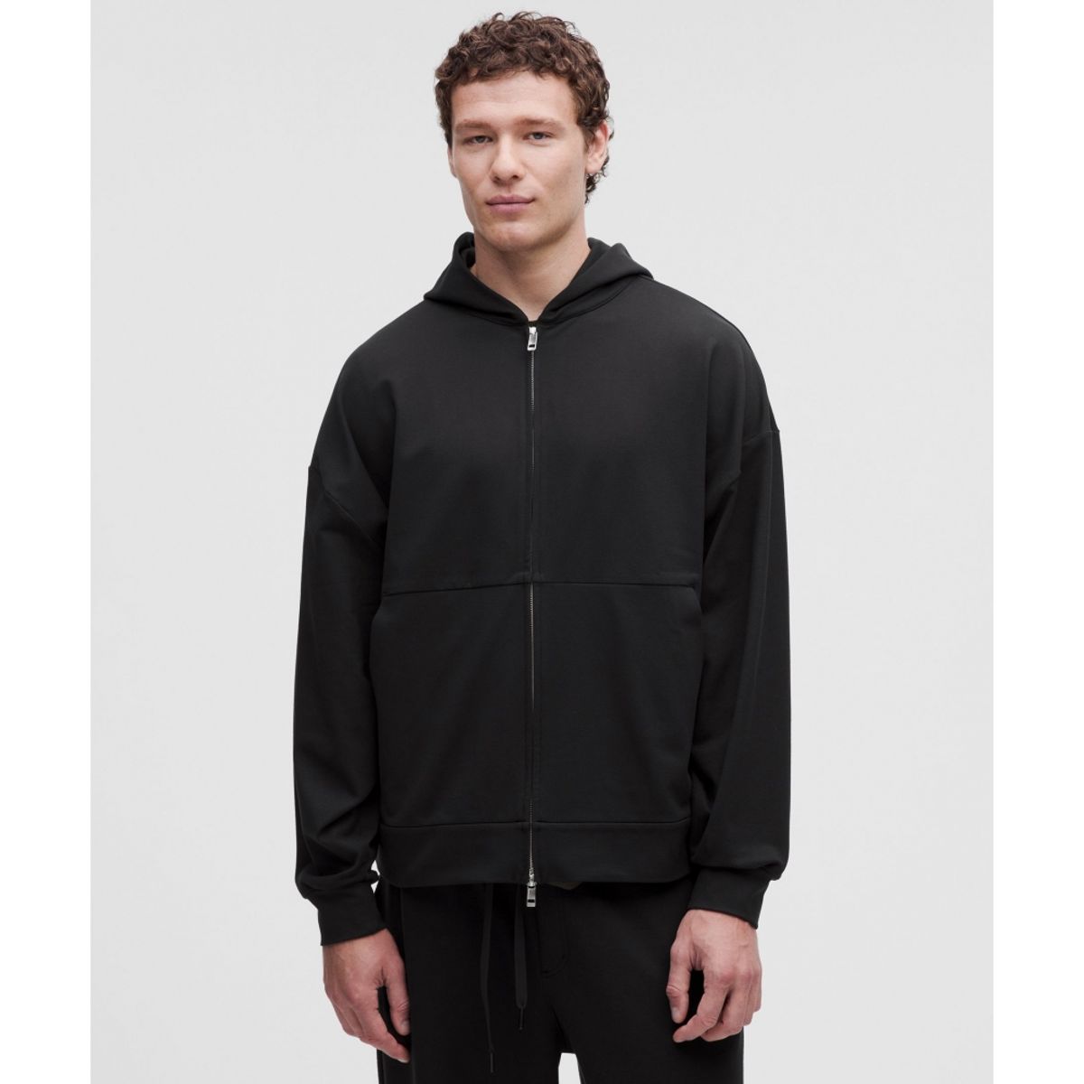 룰루레몬(LULULEMON) 헤비웨이트 소프트 저지 풀집 후디  BLK