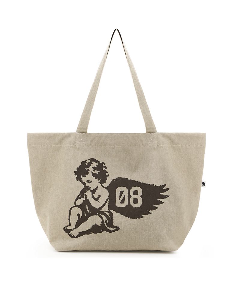 Angel 08 Washed Tote Bag Beige