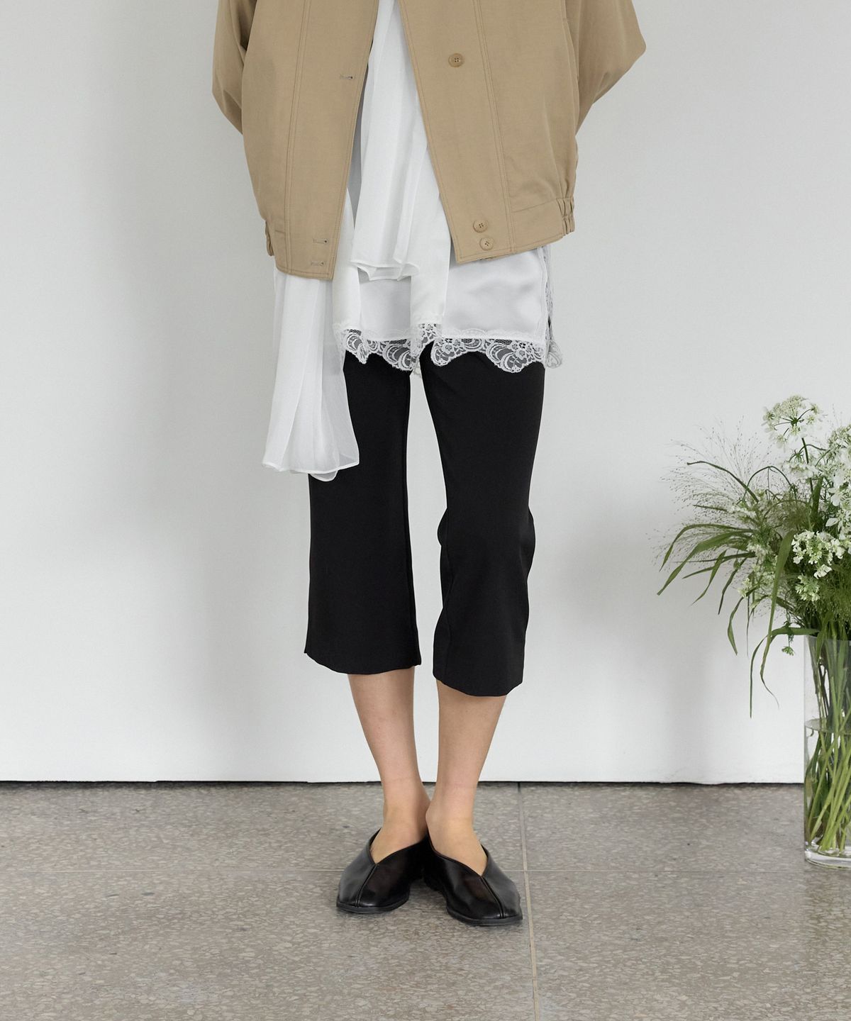 가더(GARDER) Oe Capri Pants (Black)