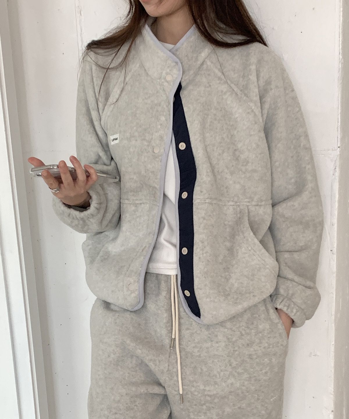 루스프로덕트(LUTHPRODUCT) Commuters Fleece Button Up Jacket _ OATMEAL