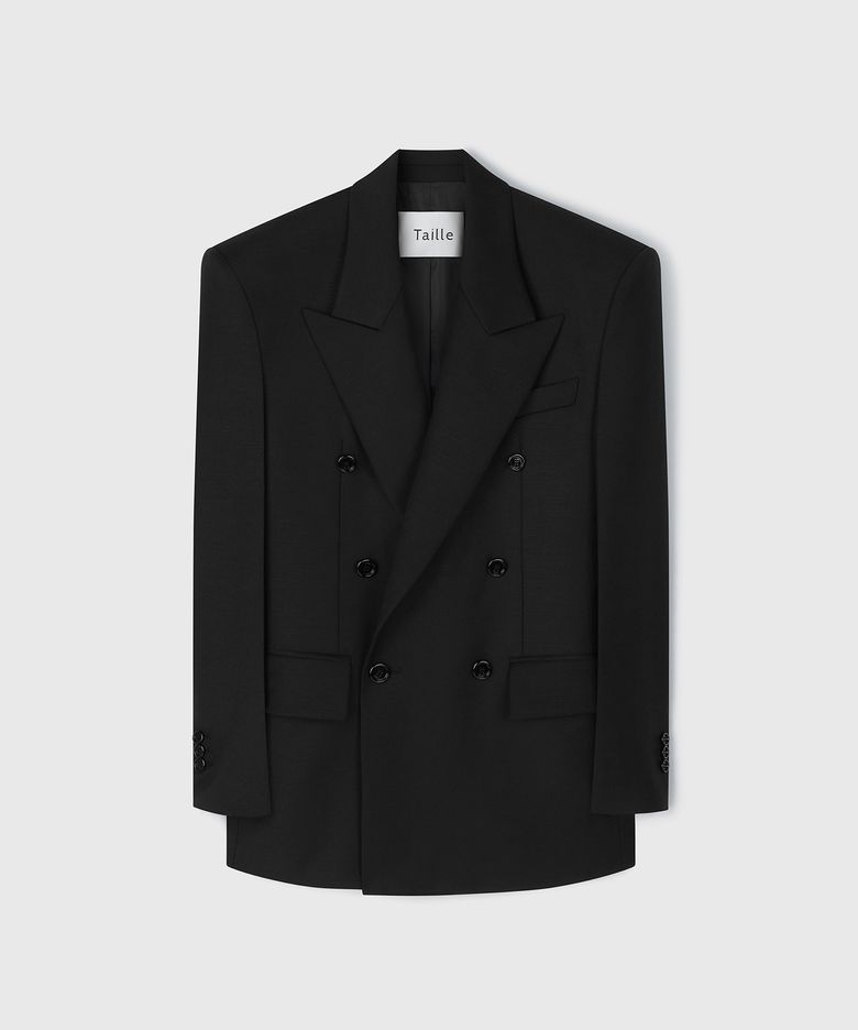 GALA TAILORED JACKET SATIN BLACK