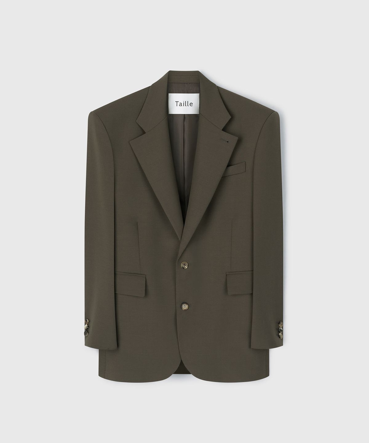 타일레(TAILLE) COLINE TAILORED JACKET DARK CEDAR