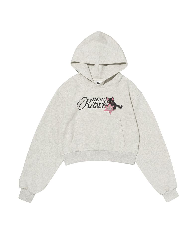 STAR CAT CROP HOOD (OATMEAL)