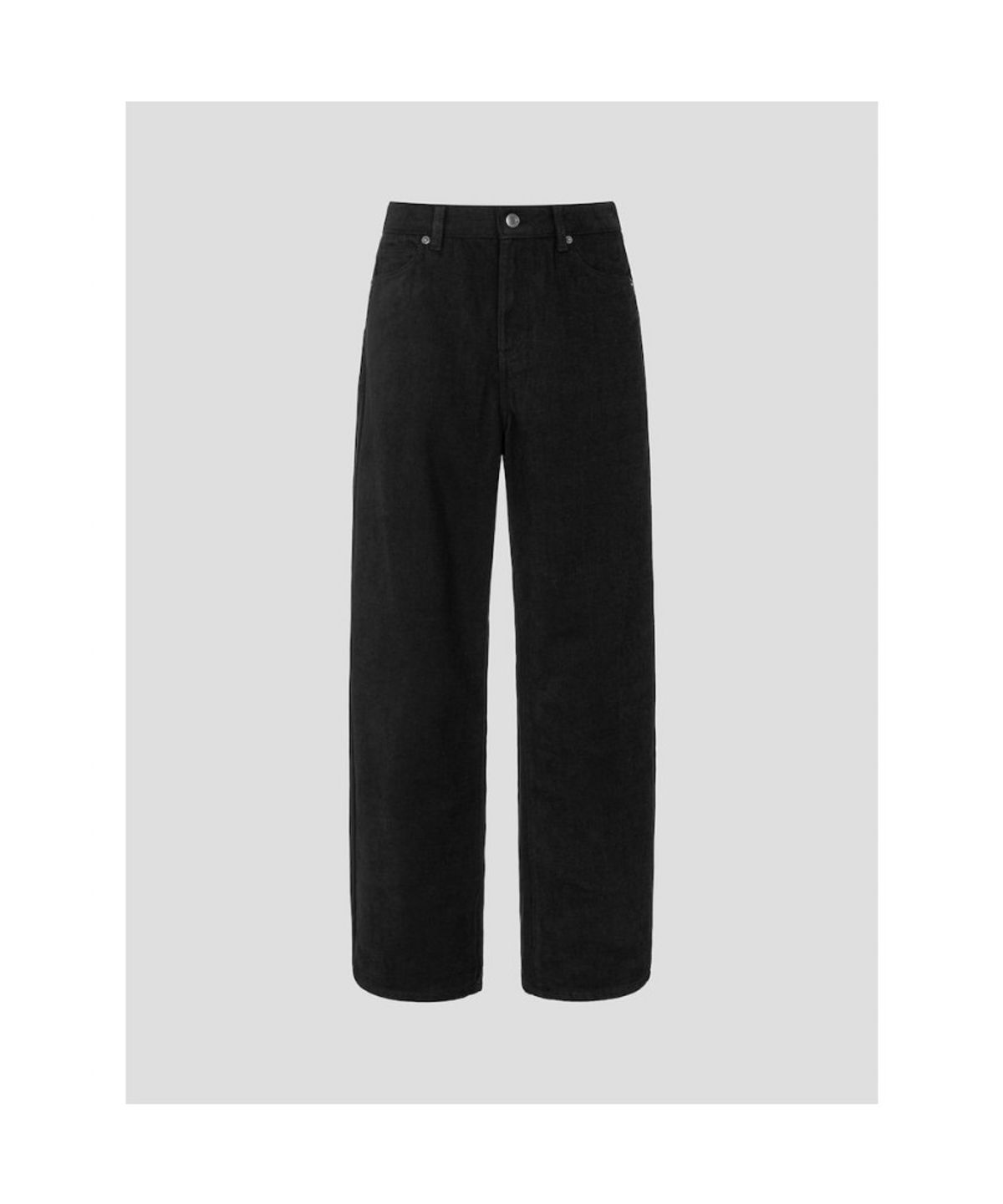 빈폴 레이디스(BEANPOLE LADIES) 기모 데님 커브드 팬츠  블랙 (BF6921C735)