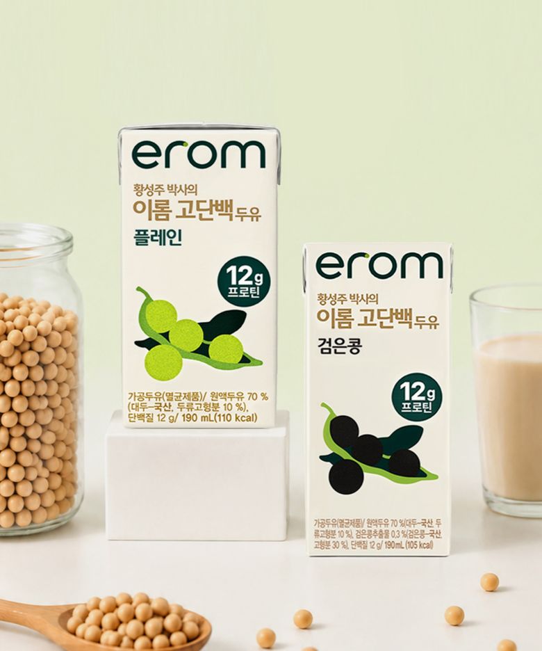 [32팩] 이롬 황성주 박사의 고단백두유 검은콩 + 플레인 190ml