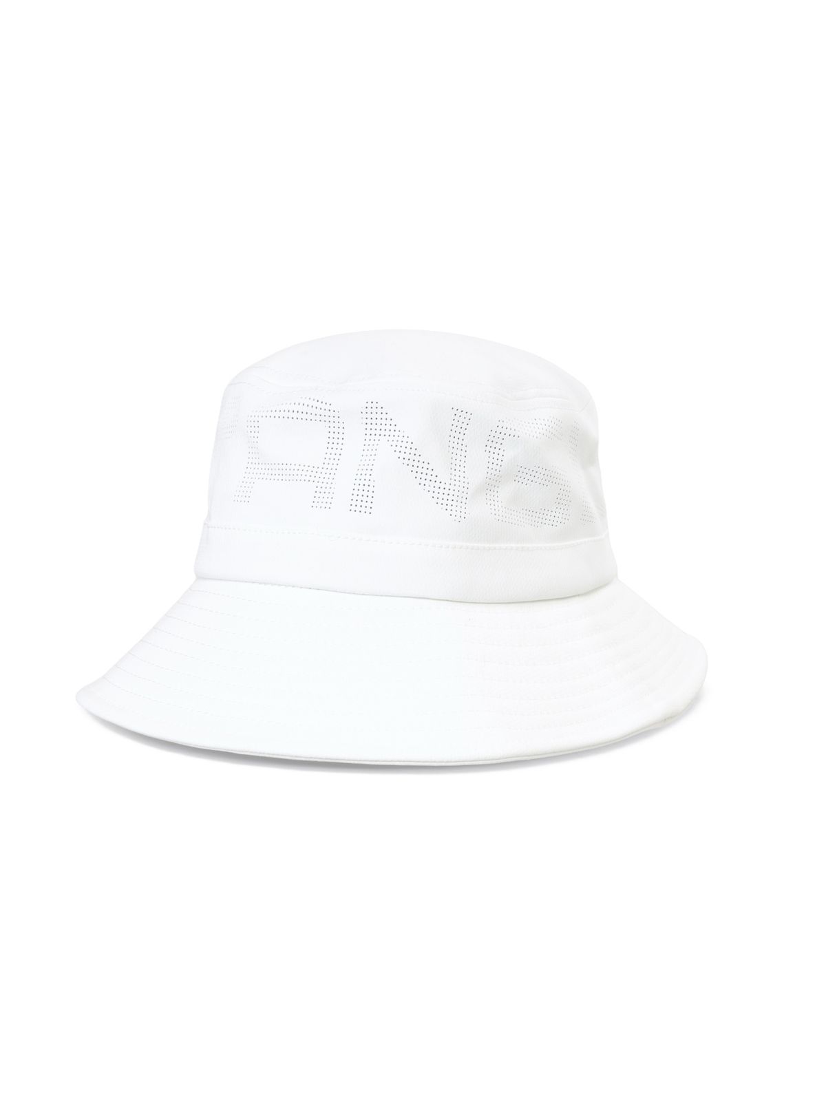 와이드앵글(WIDEANGLE) TO 빅로고 타공 포인트 햇_Off White_WMU26C03W3