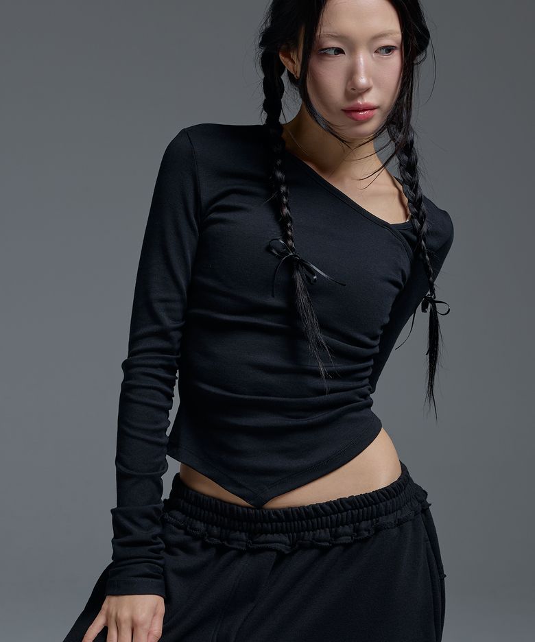 셔링긴팔 블랙