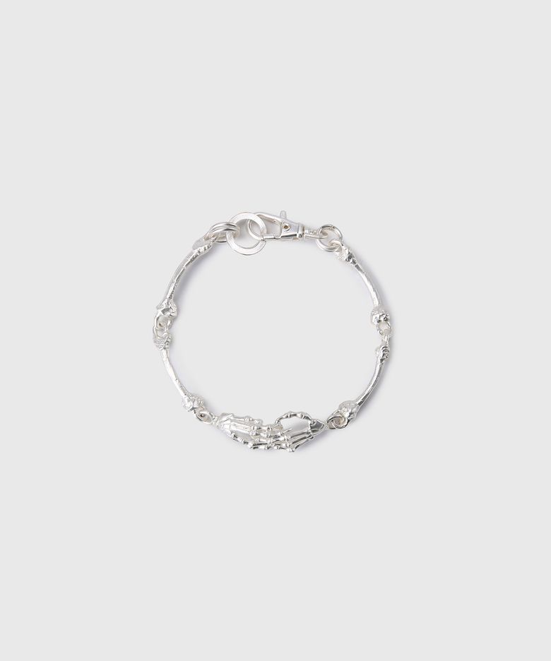 [DIVEIN X DAMONS YEAR] SKELETON BRACELET (MATTE SILVER)