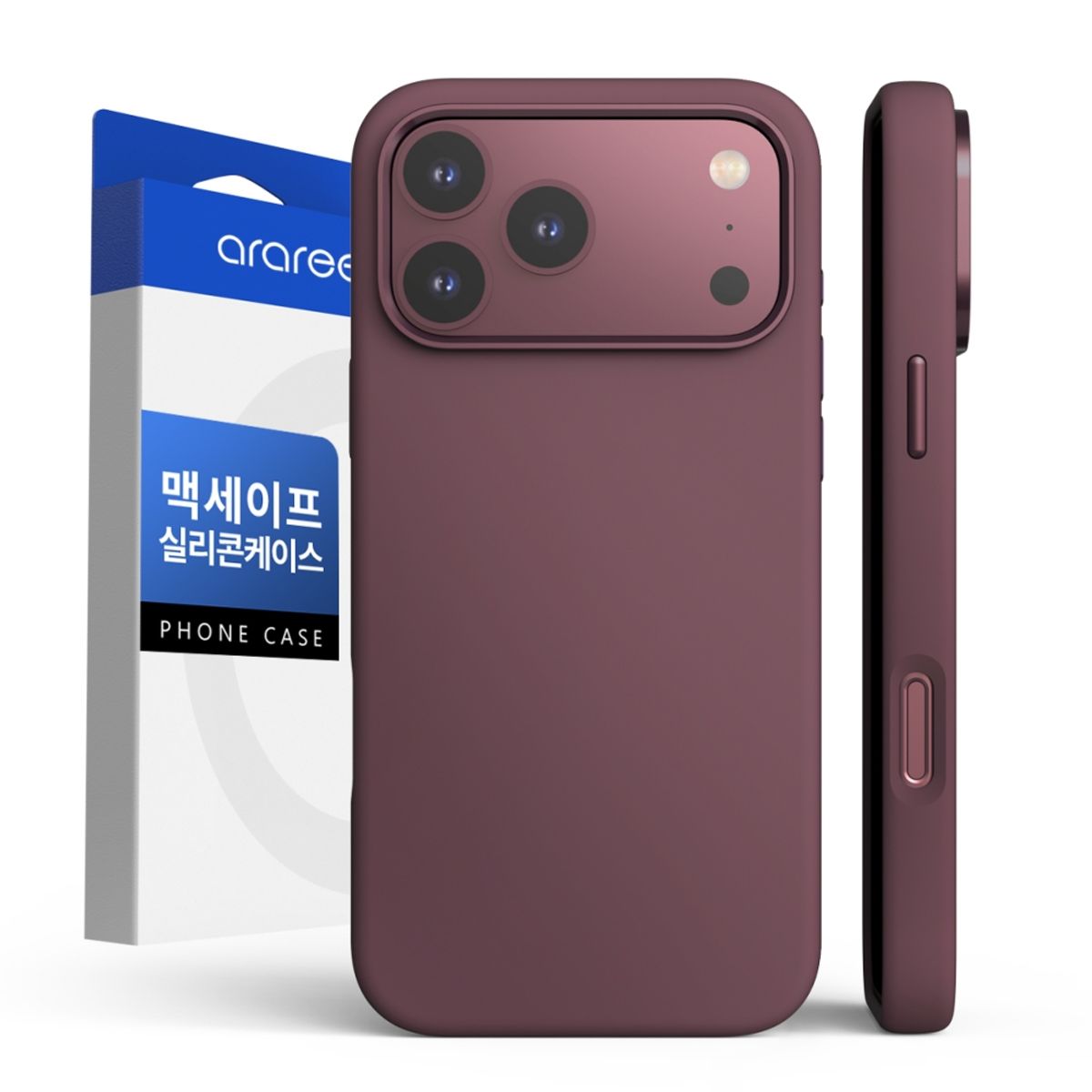 아라리(ARAREE) 아이폰18 프로 맥스 맥세이프 케이스 실리콘 슬림 타이포스킨M