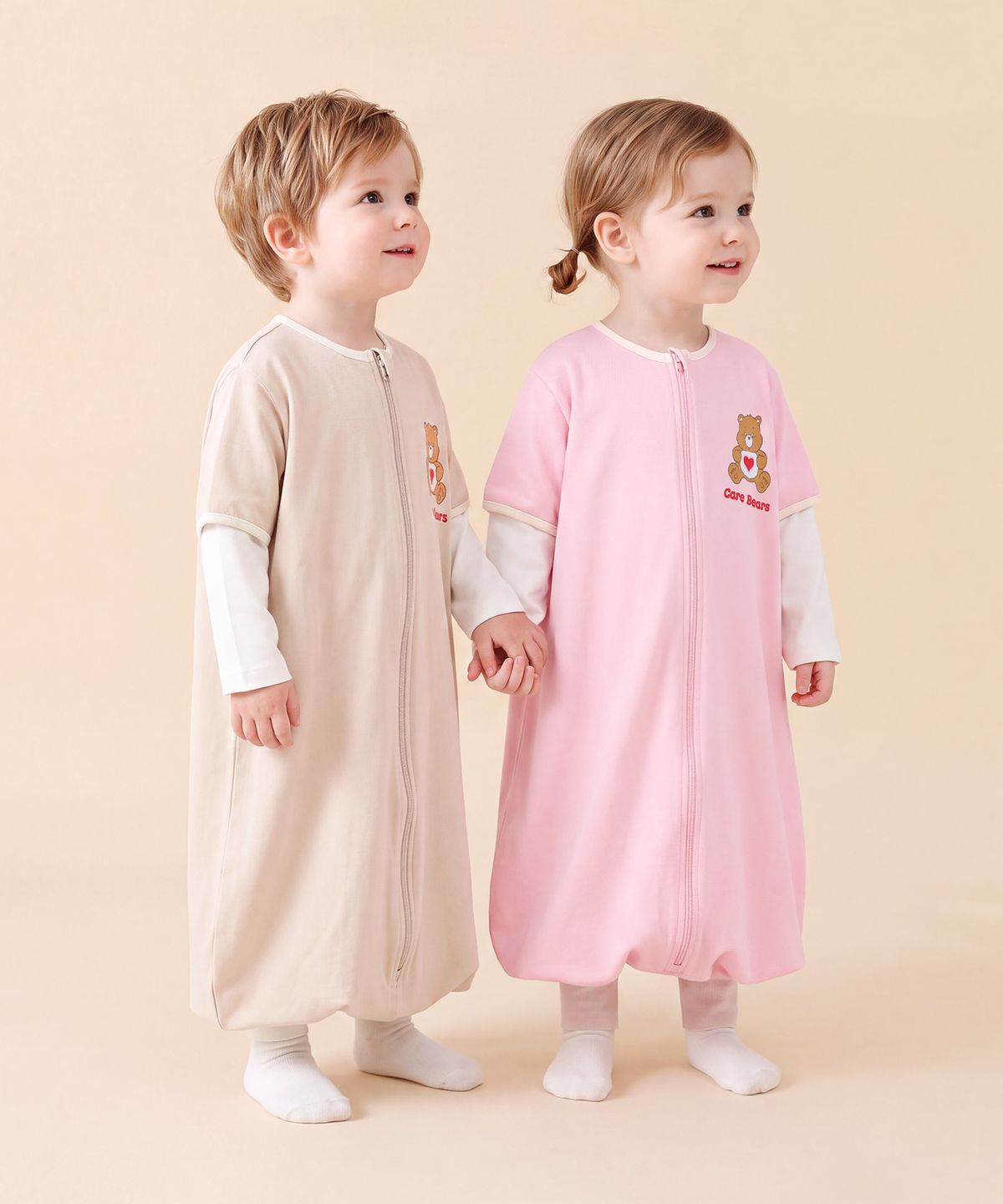 케어베어(CAREBEARS) 따뜻한 오버핏 꿀잠 수면수트 바디수트