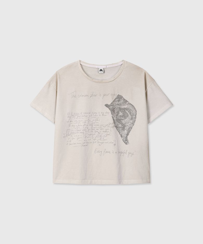 [DIVEIN X DAMONS YEAR] THE BEACON OF HOPE VINTAGE T-SHIRTS (IVORY)