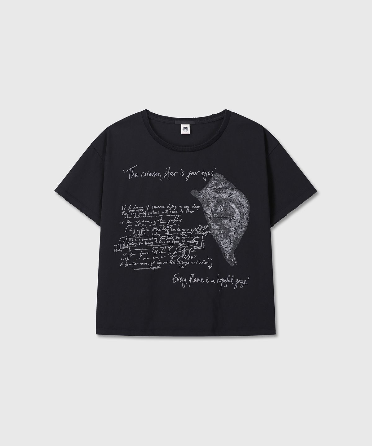 다이브인(DIVEIN) [DIVEIN X DAMONS YEAR] THE BEACON OF HOPE VINTAGE T-SHIRTS (BLACK)