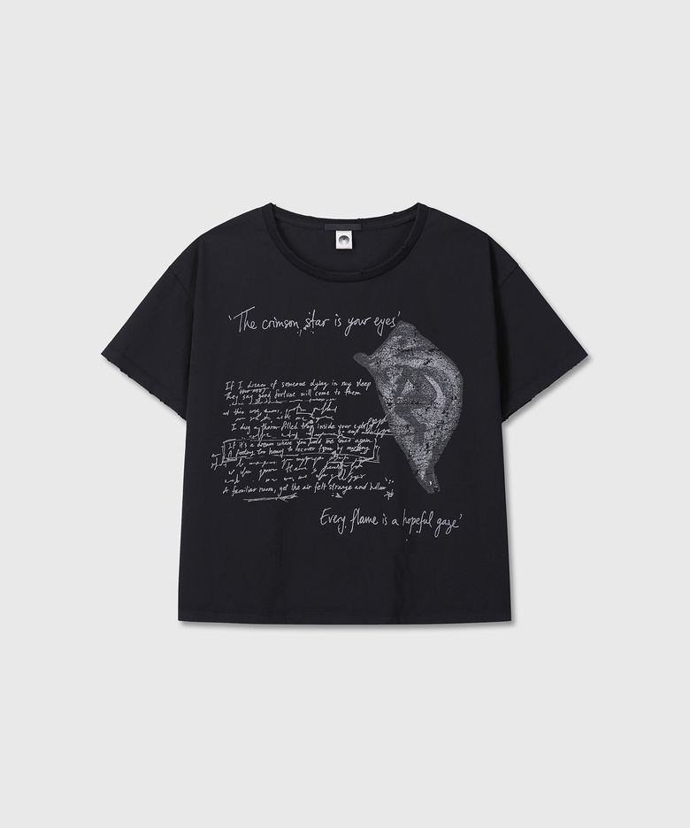 [DIVEIN X DAMONS YEAR] THE BEACON OF HOPE VINTAGE T-SHIRTS (BLACK)