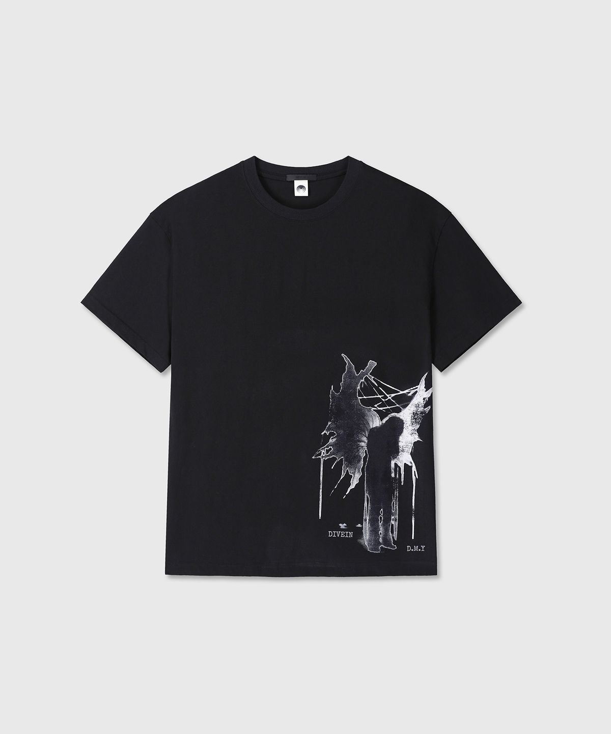 다이브인(DIVEIN) [DIVEIN X DAMONS YEAR] CORPUS 0 T-SHIRTS (BLACK)
