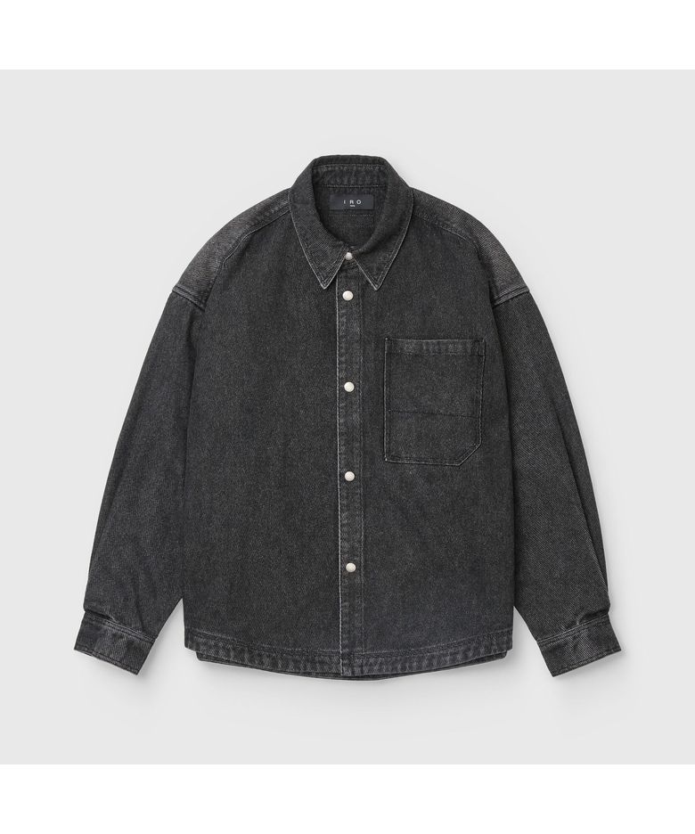 MALTON 데님 긴팔 셔켓 IRJCW26103BKX