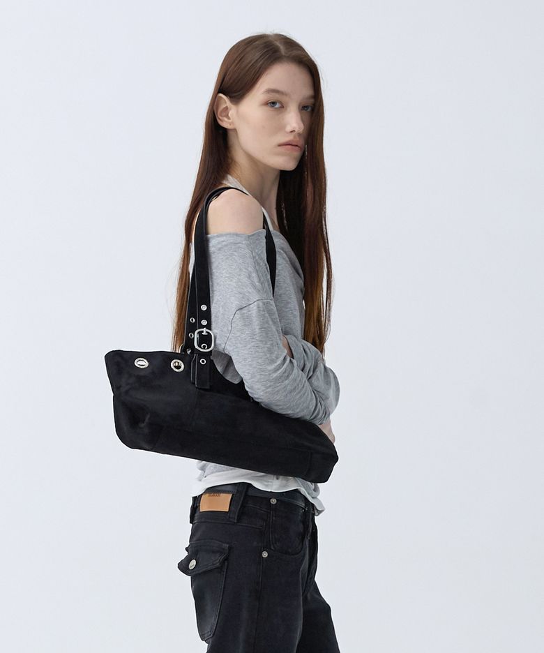 아일렛 버클 숄더백 [Black]
