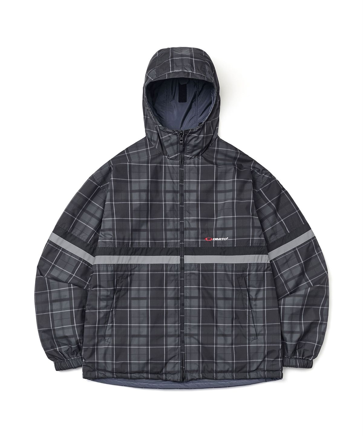 디미토(DIMITO) REVERSIBLE WIND JACKET NAVY CHECK