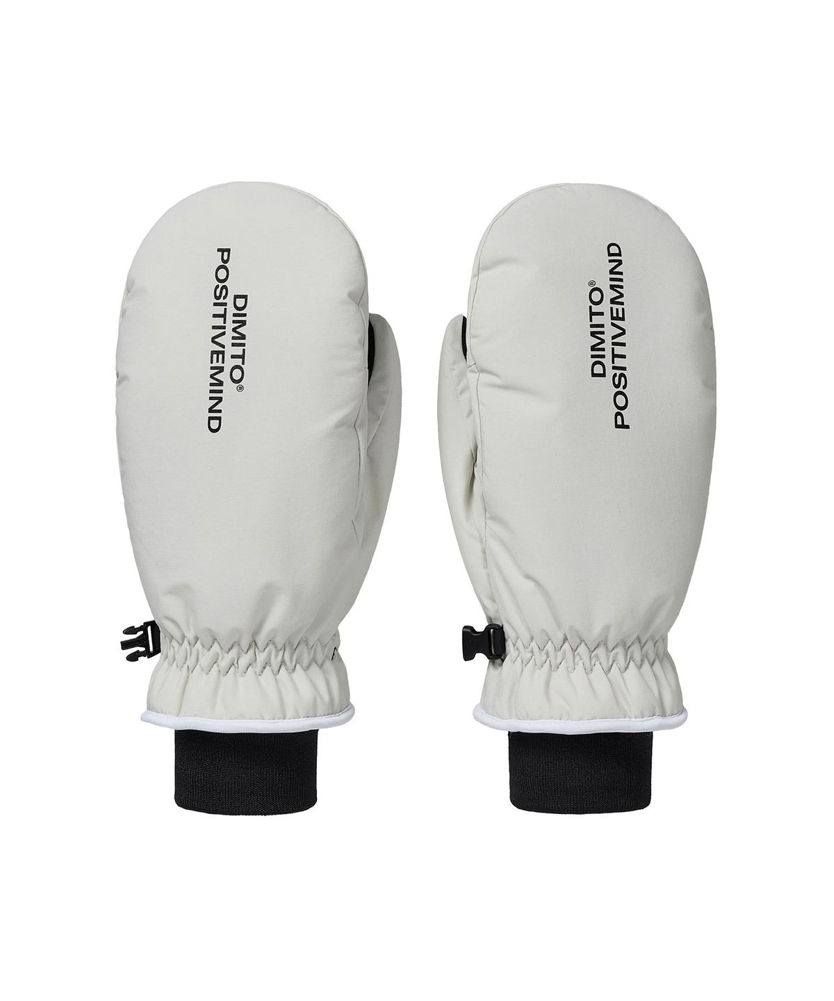 디미토(DIMITO) BASIC LOGO MITTEN OFF WHITE