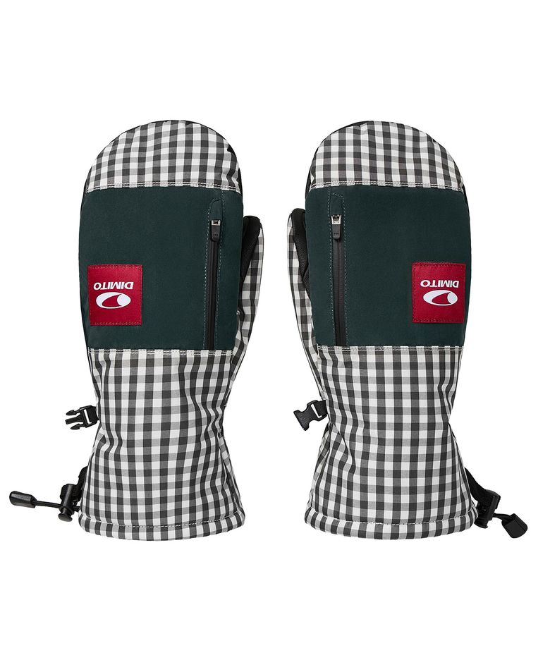 26 BLOCK MITTEN TWOTONE CHECK
