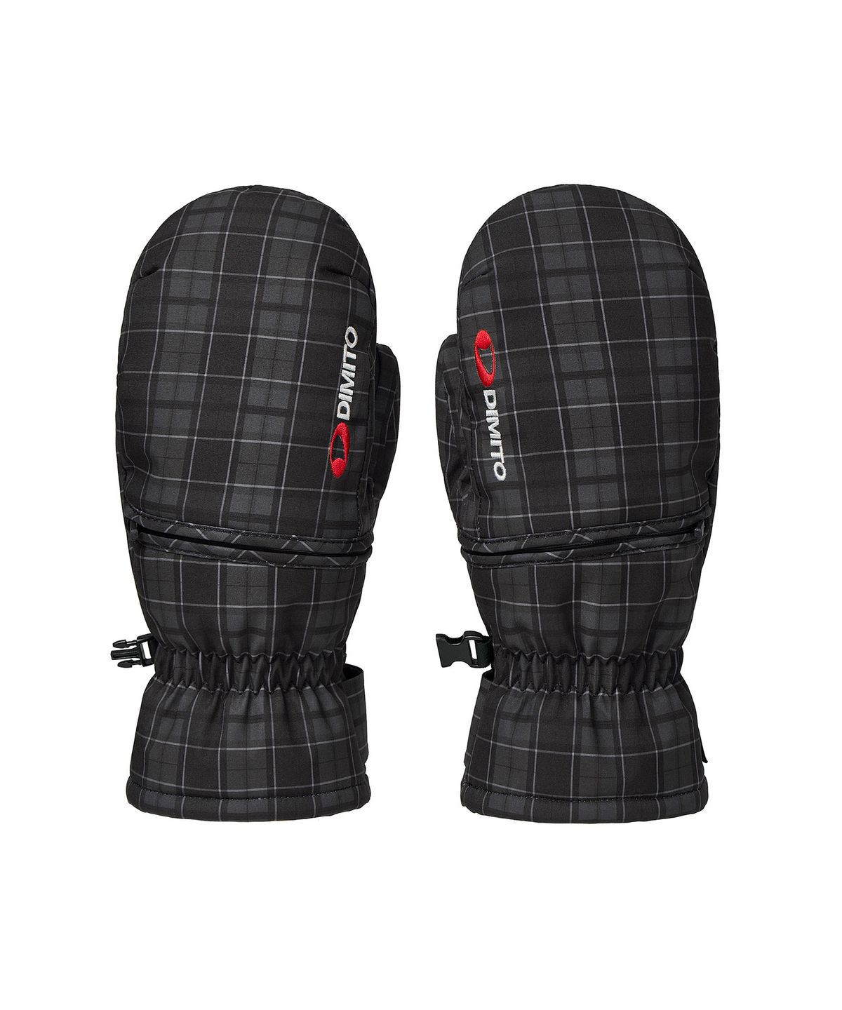 디미토(DIMITO) CHECKER EASY OPEN MITTEN DEEP CHECK