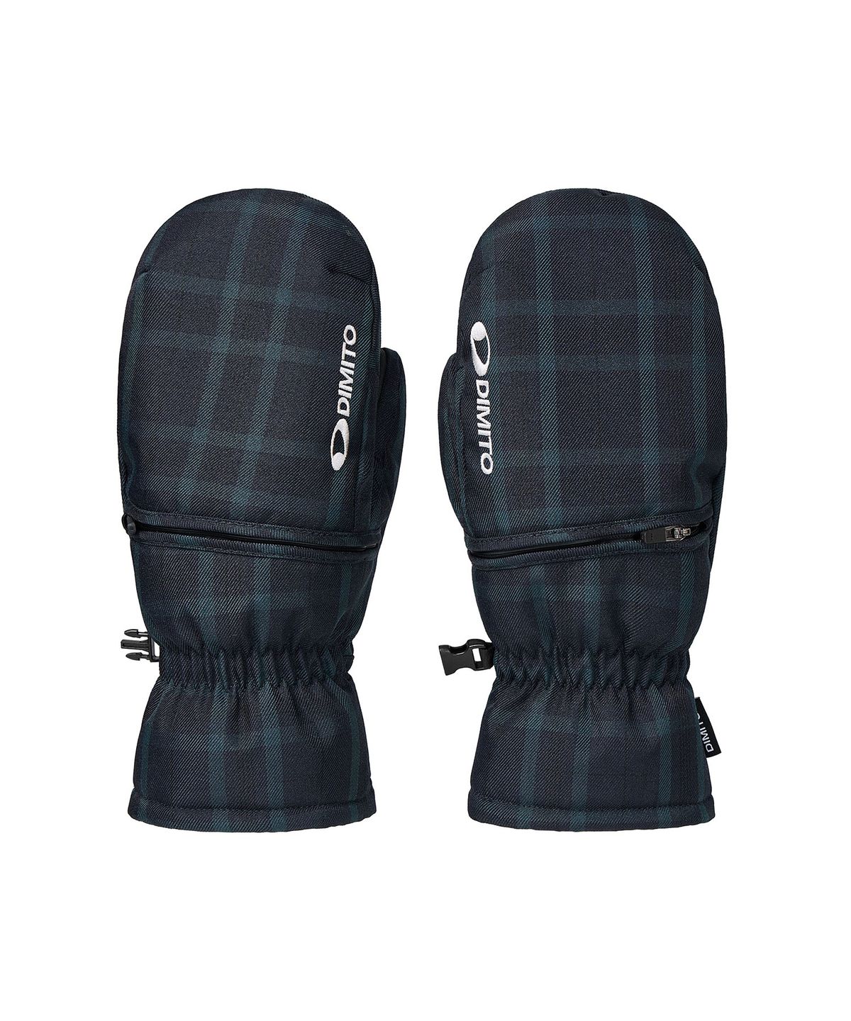 디미토(DIMITO) CHECKER EASY OPEN MITTEN NAVY CHECK