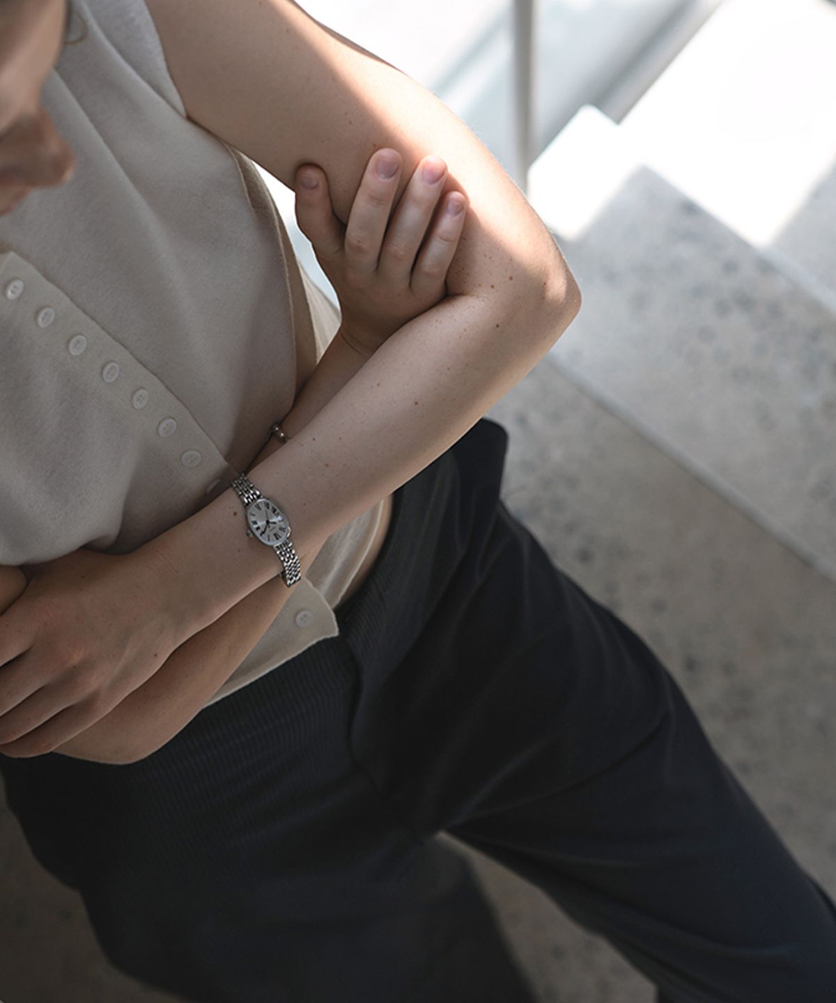 베흐트(VERTE) Douze.02 / Tempo ronde watch (argent)