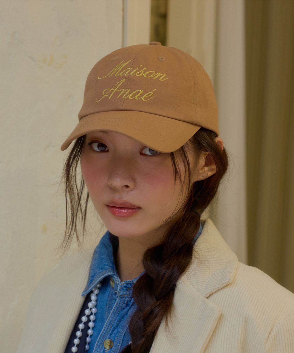 아나에(ANAE) SCRIPT CAP CAMEL