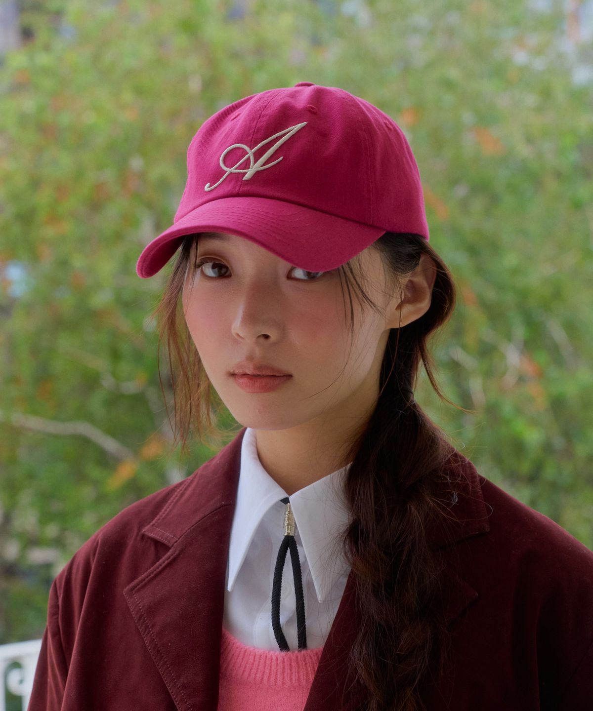 아나에(ANAE) SIGNET CAP DEEPPINK