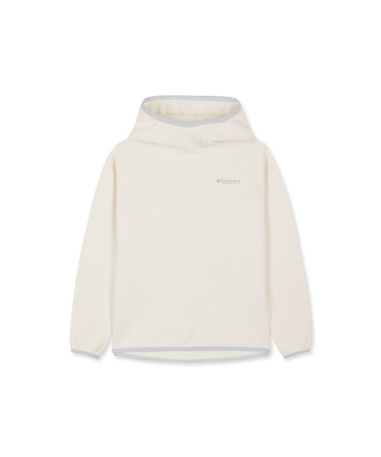 키즈 와플 후드티 (IVORY)