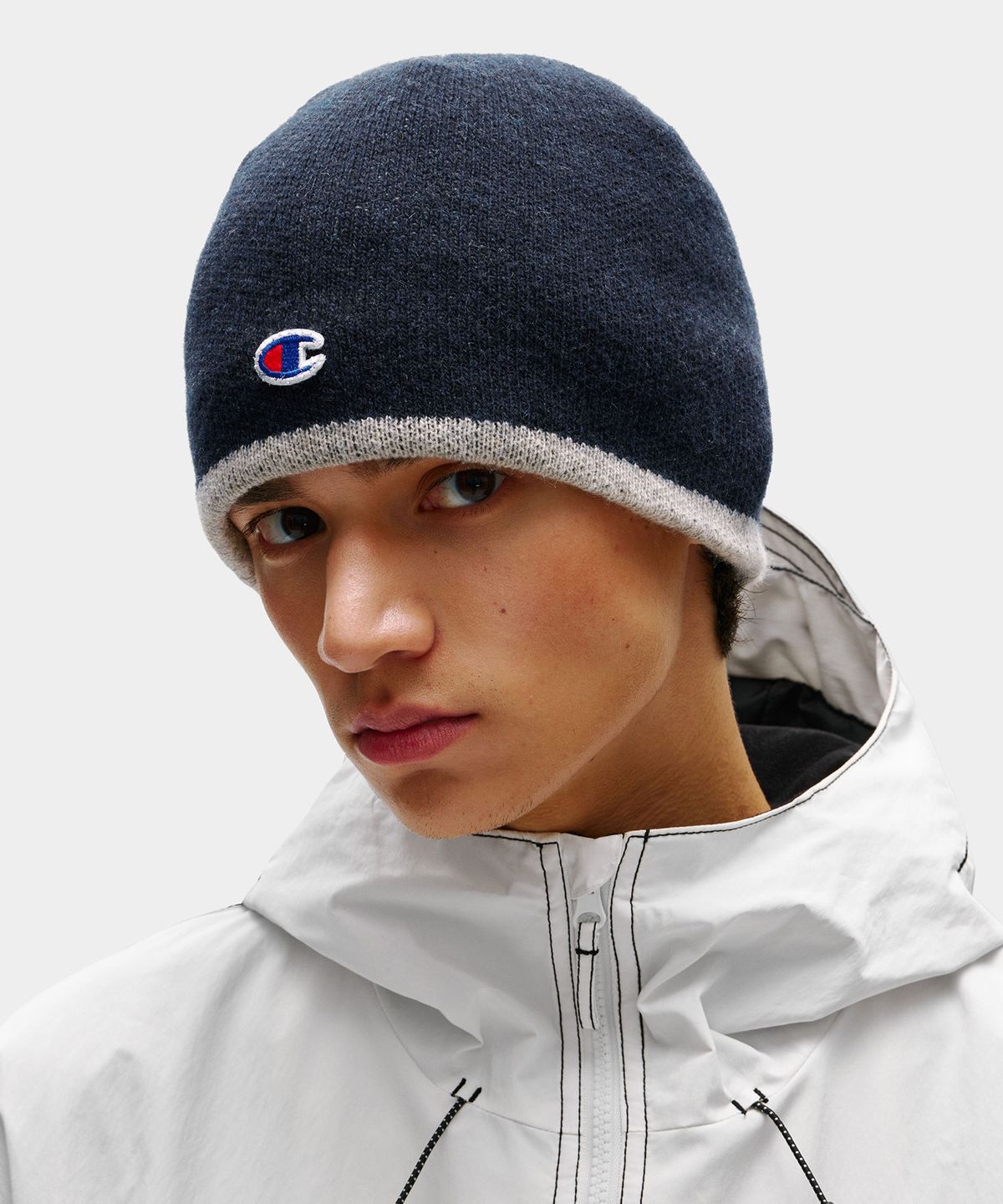 디미토(DIMITO) [CHAMPION x DIMITO] LOGO LINE BEANIE DEEP NAVY