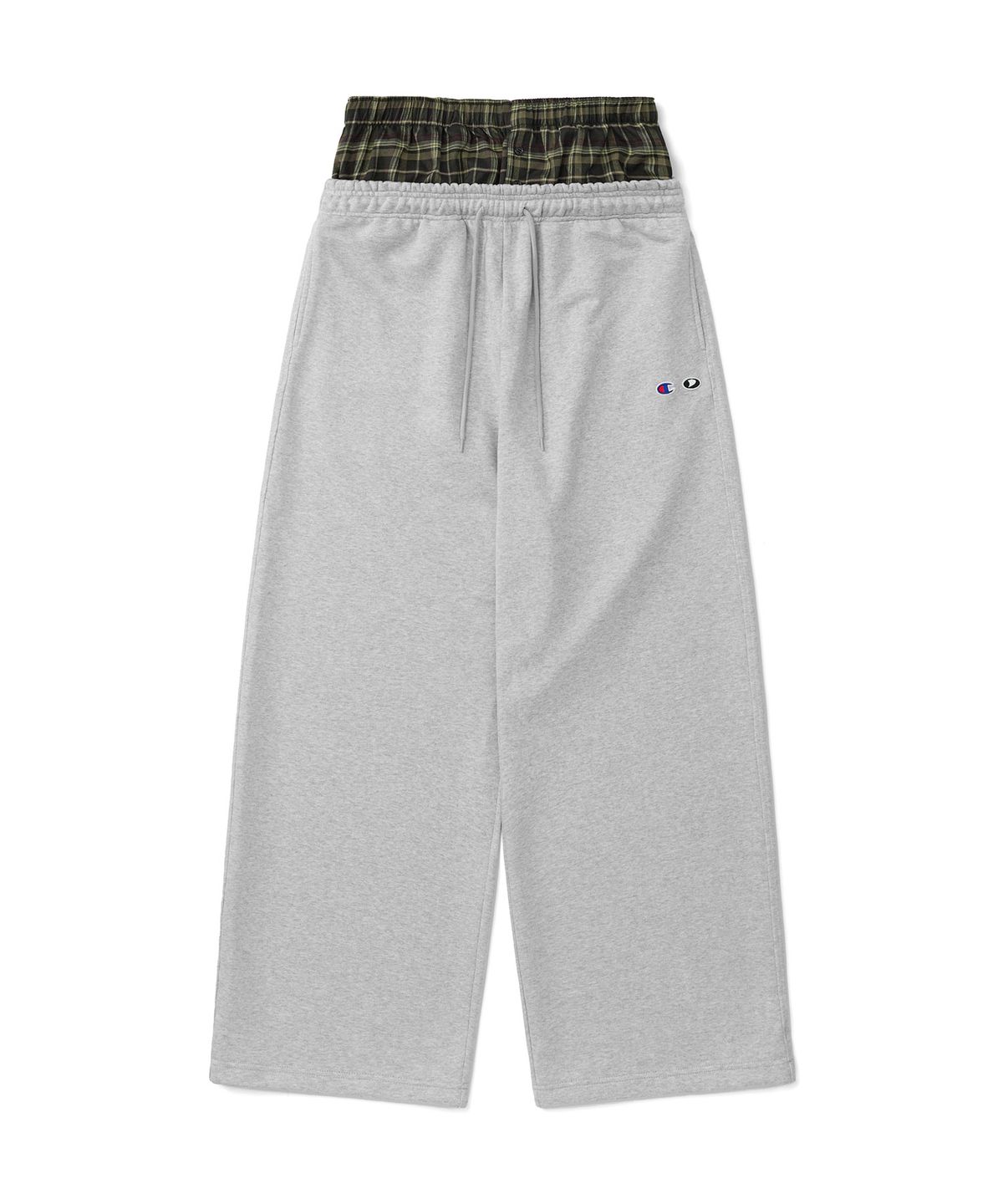 디미토(DIMITO) [CHAMPION x DIMITO] CHECK WAIST COLLEGE SWEATPANTS OXFORD GREY