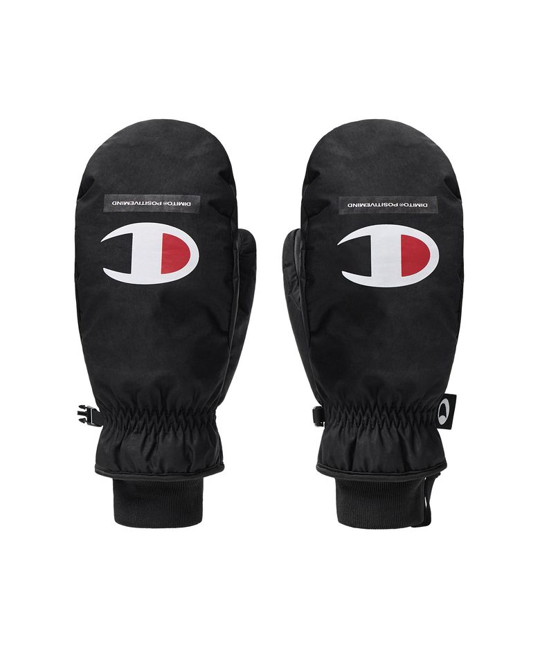 [CHAMPION x DIMITO] C-LOGO MITTEN BLACK