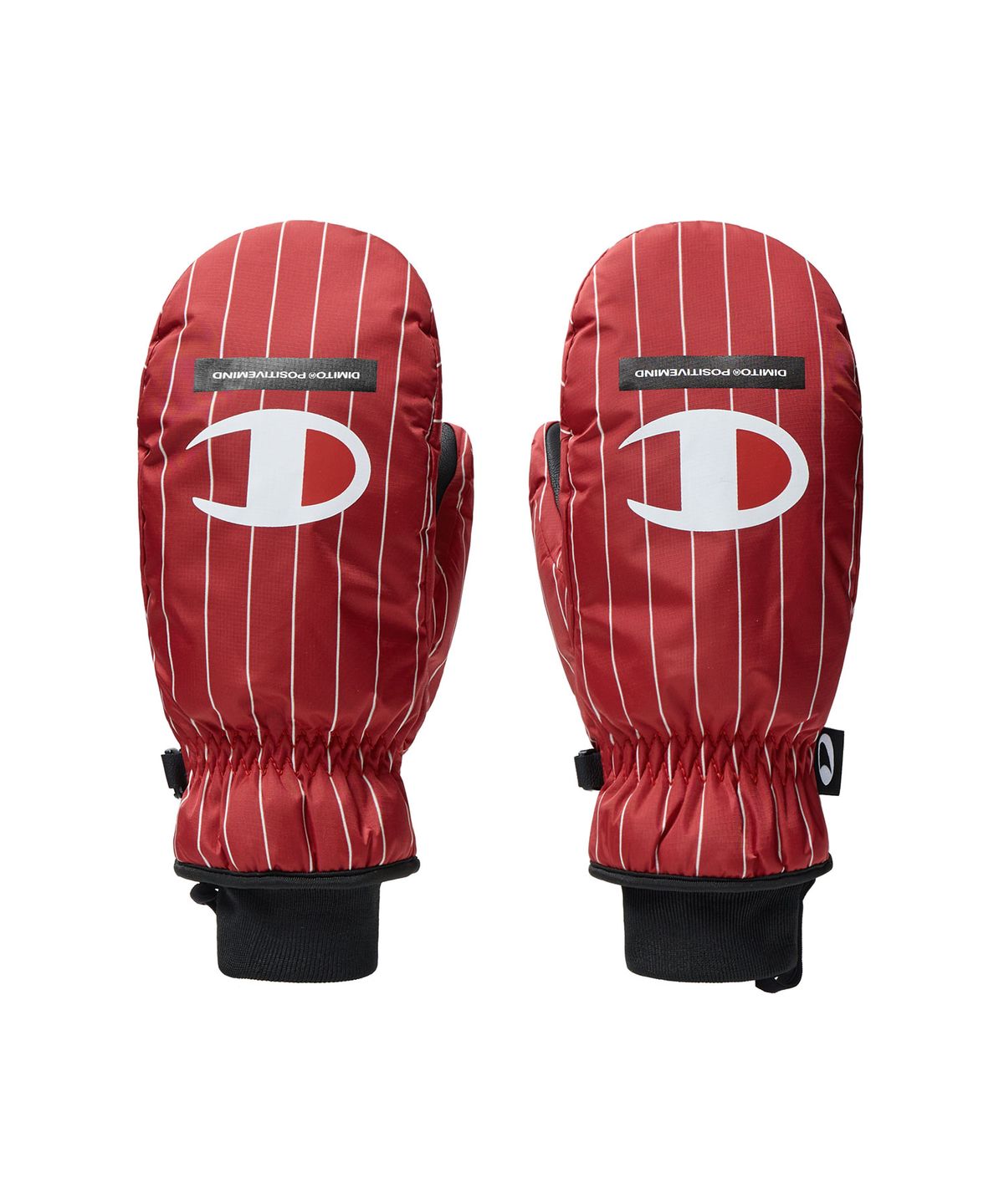 디미토(DIMITO) [CHAMPION x DIMITO] C-LOGO MITTEN STRIPE RED