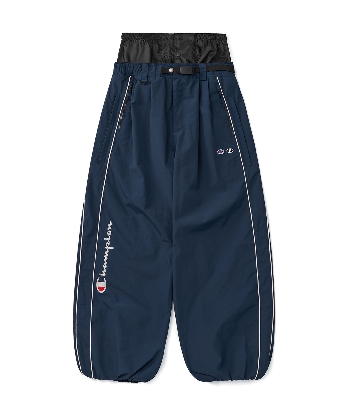 디미토(DIMITO) [CHAMPION x DIMITO] SCRIPT TRACK BANDED PANTS (WIDE FIT LV.2) YALE BLUE