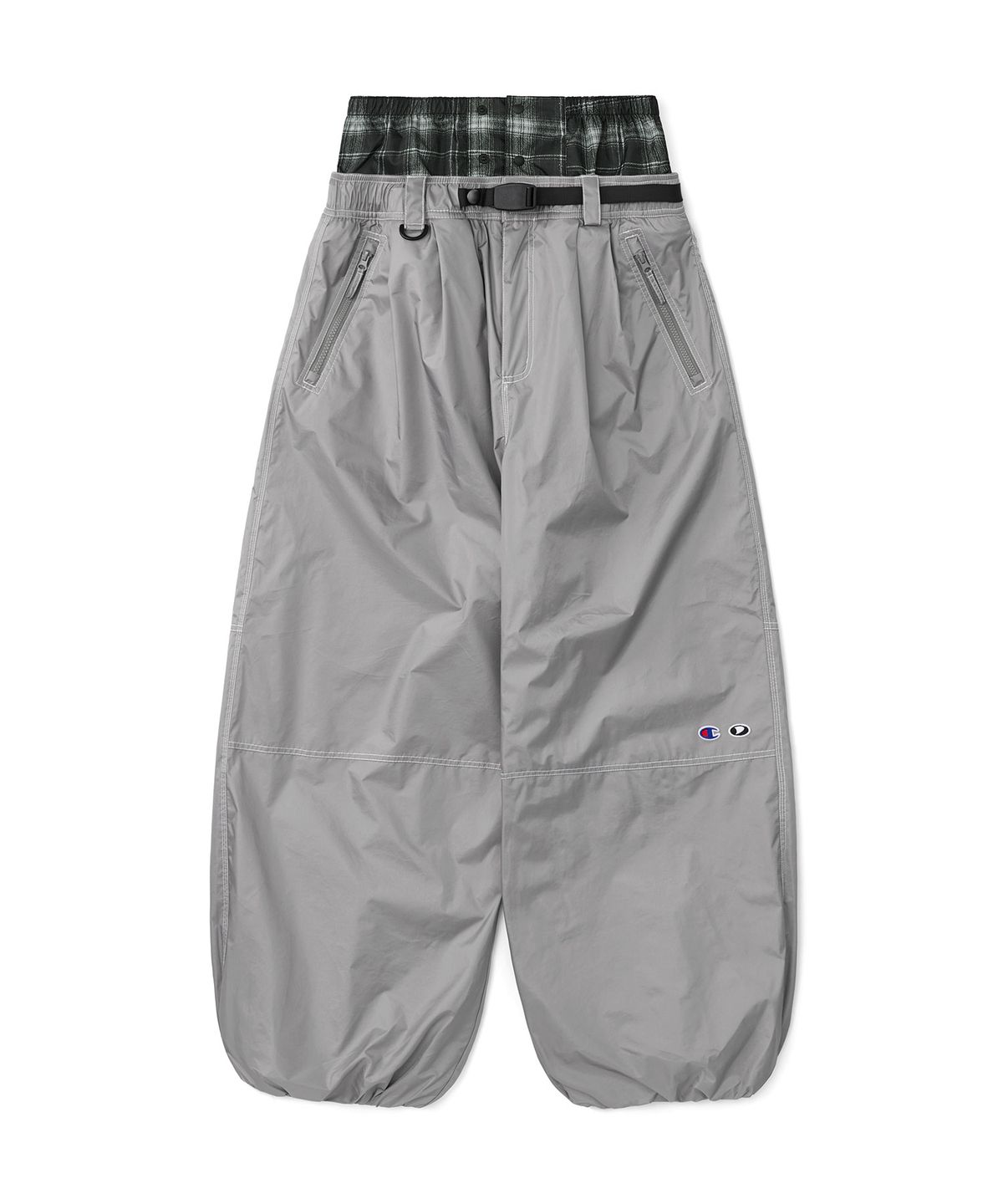 디미토(DIMITO) [CHAMPION x DIMITO] STITCH BANDED PANTS (WIDE FIT LV.2) METAL GREY