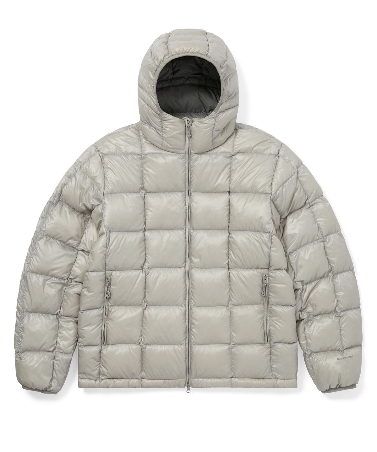 디스이즈네버댓(THISISNEVERTHAT) PERTEX Vik Hooded LT Down Jacket Grey