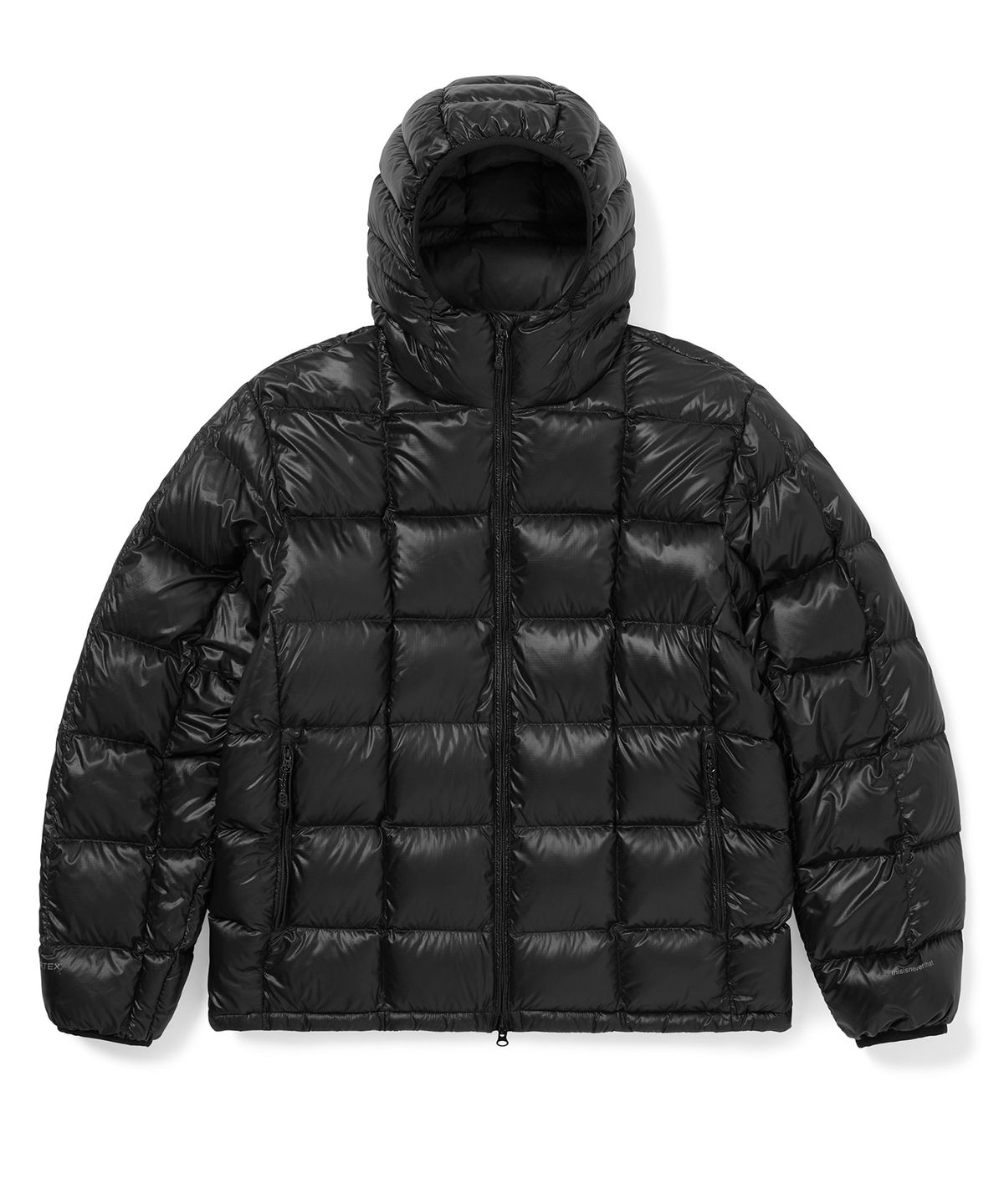 디스이즈네버댓(THISISNEVERTHAT) PERTEX Vik Hooded LT Down Jacket Black