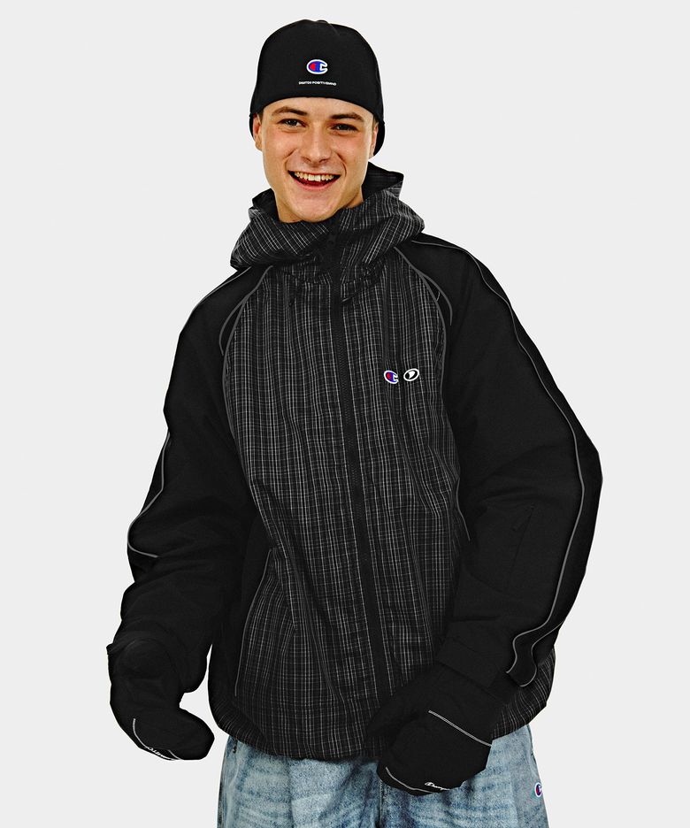 [CHAMPION x DIMITO] HERITAGE BLOCK LINE JACKET MONO CHECK