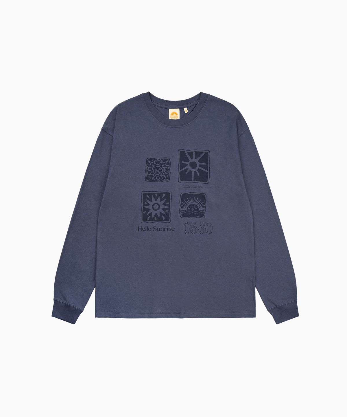 헬로 선라이즈(HELLO SUNRISE) Sun Stamp L/S Tee_VTG Navy