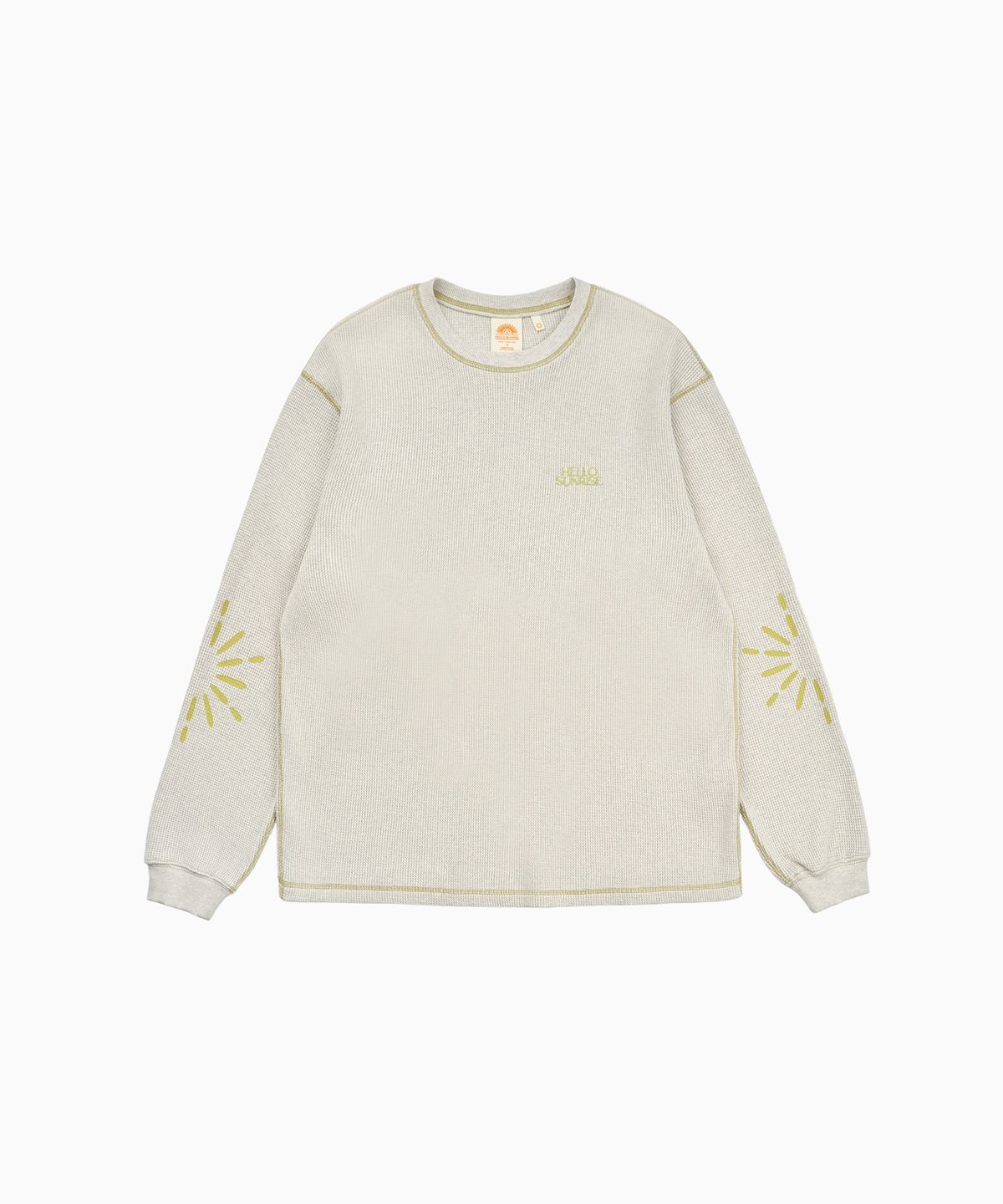 헬로 선라이즈(HELLO SUNRISE) Sunlight Waffle L/S_Melange Ivory