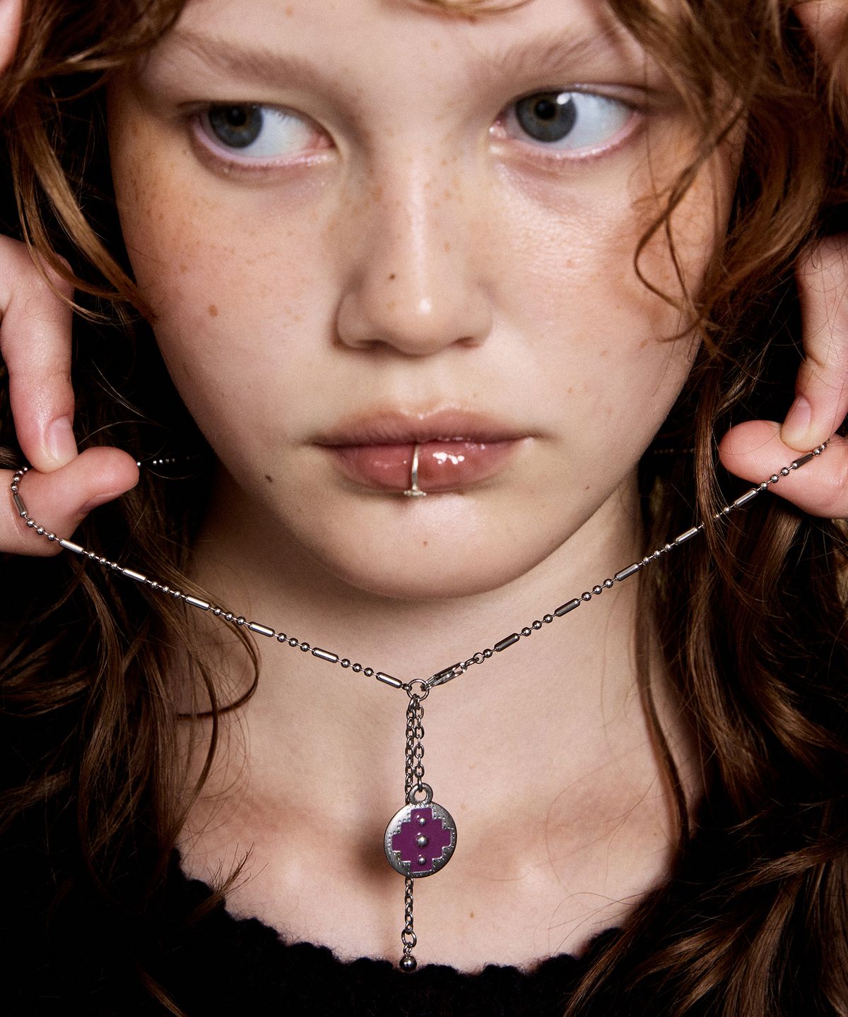 엔프프(NFF) lumen necklace-mauve