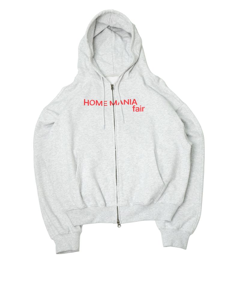 HMF LOGO HOOD ZIP UP_LIGHT GREY(IK2GFUM480A)