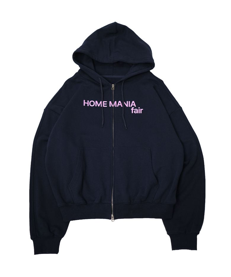 HMF LOGO HOOD ZIP UP_NAVY(IK2GFUM480A)
