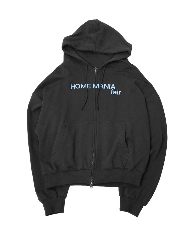 HMF LOGO HOOD ZIP UP_CHARCOAL(IK2GFUM480A)
