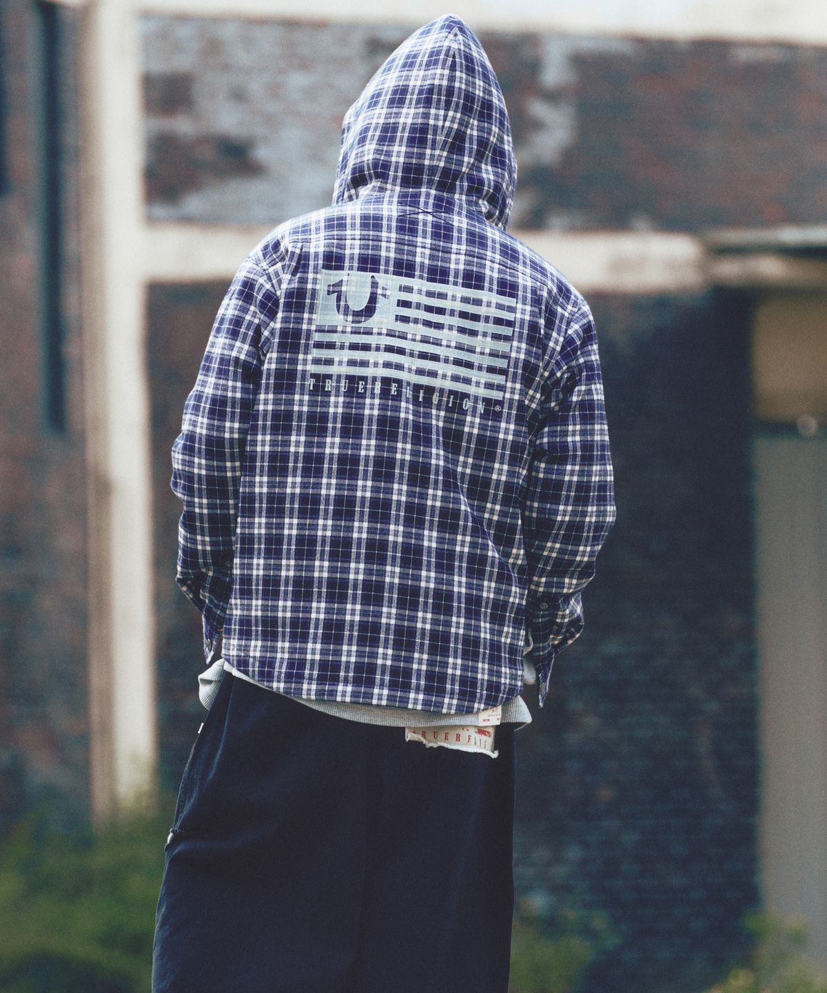 트루릴리젼(TRUERELIGION) Glorious Padded Shirt Jacket - BLUE