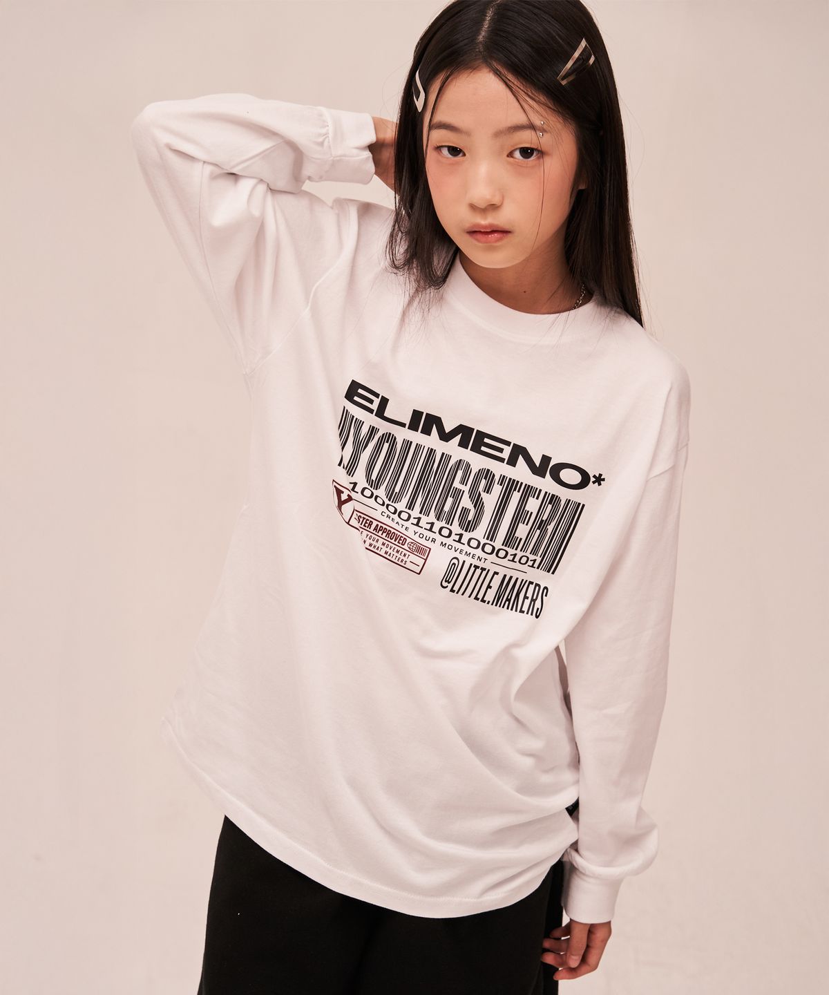 엘리메노영스터(ELIMENOYOUNGSTER) EY 리틀코드 키즈 긴팔티 2Color